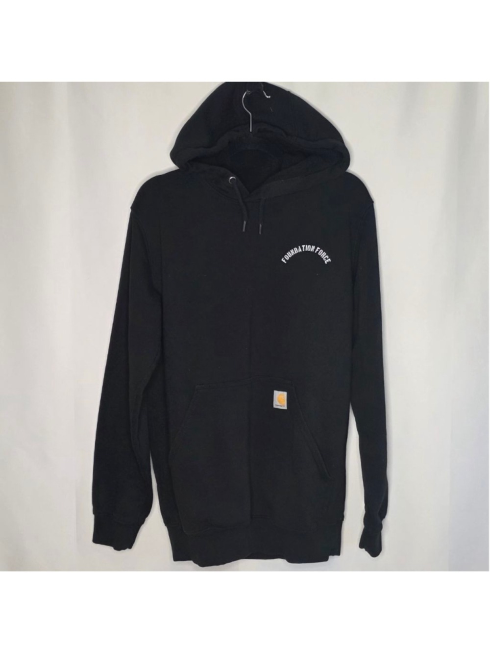 Carhartt Black Foundation Force Hoodie Small Loose Fit